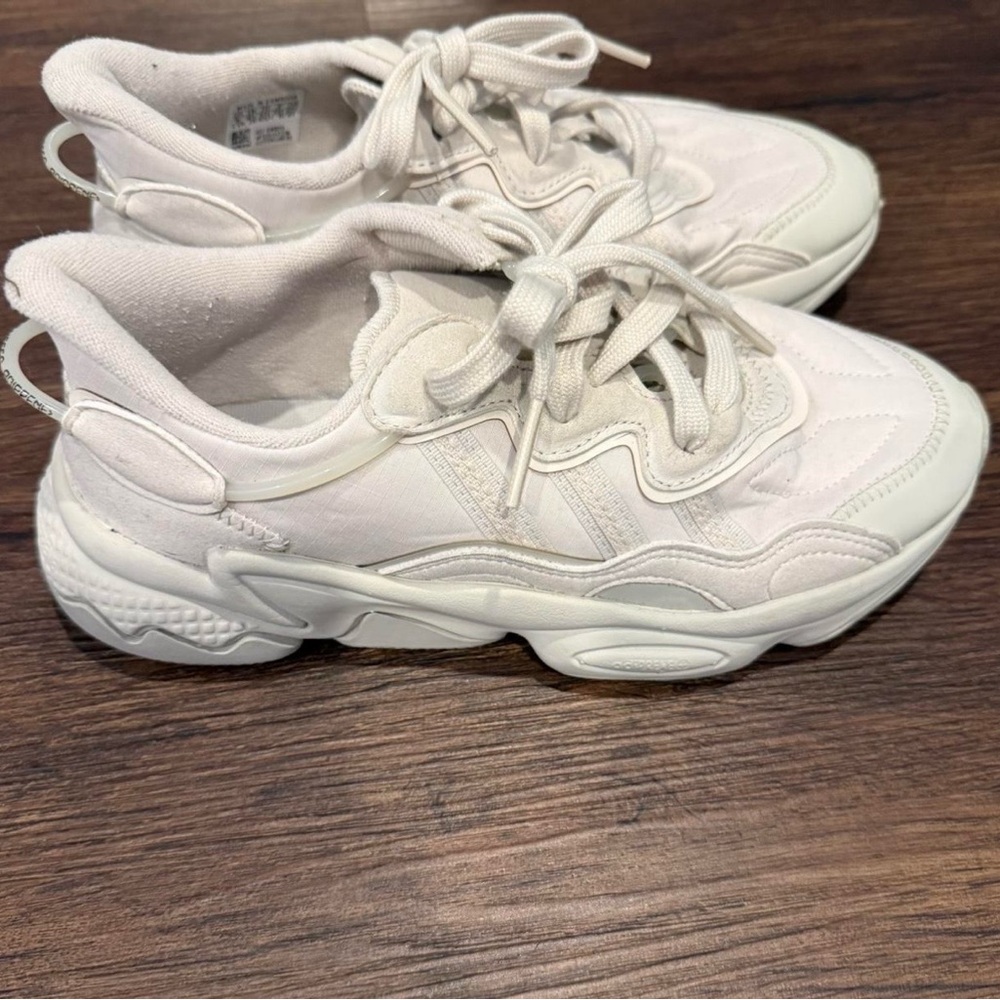 Adidas Collab With Karlie Kloss White Athletic Sneakers
